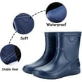 thumbnail image 3 of AUXDIQ Wellington Boots Men Mid-calf Wellies Waterproof Rain Boots Outdoor Garden Shoes, 3 of 6