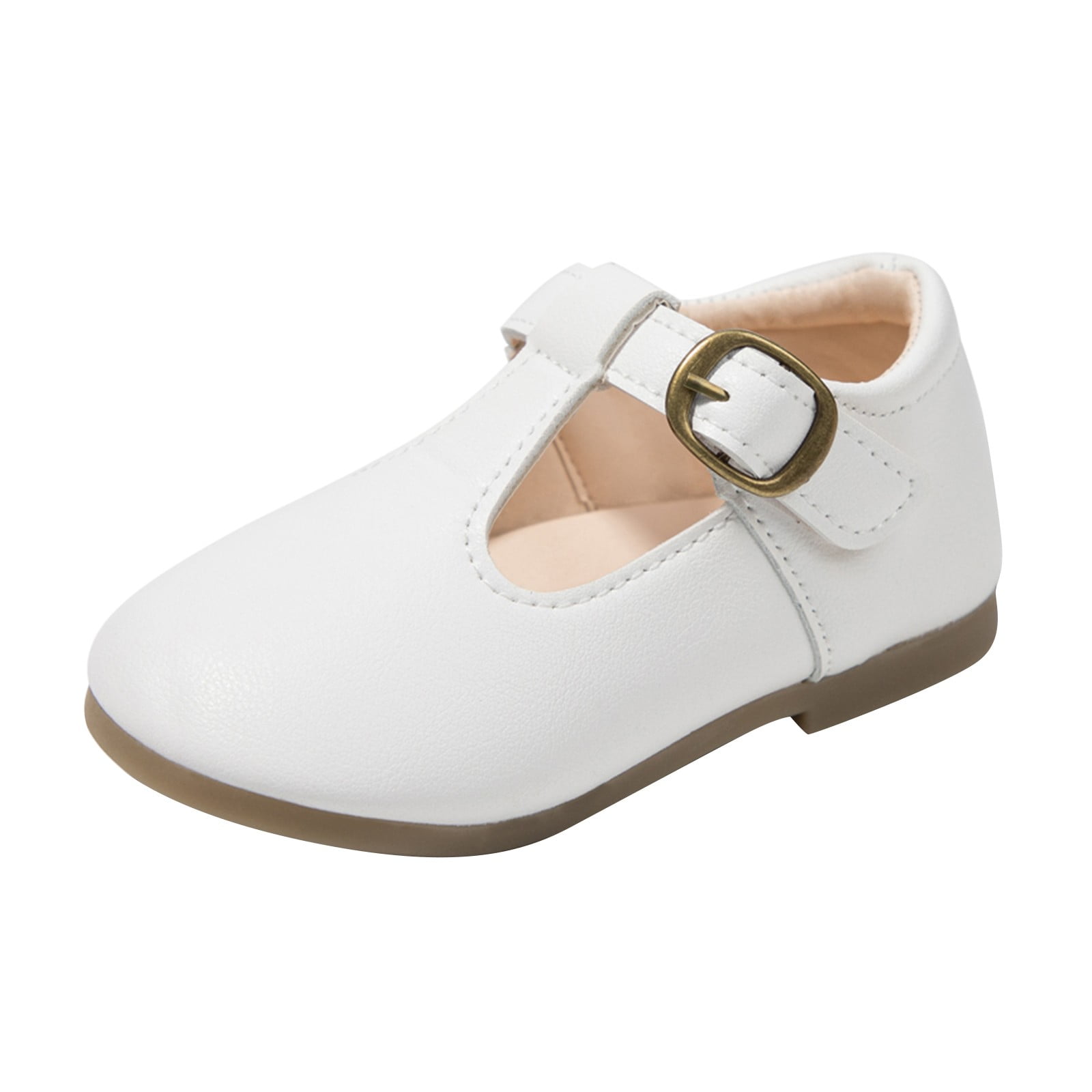Little Kid Girls Shoes School Shoe for Girls Girl Shoes Small Leather Shoes Single Shoes Children Dance Shoes Girls Performance Shoes Female Shoes White 12.5 Walmart