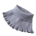 thumbnail image 2 of Duoif Neck Warmer, Women's Turtleneck Dickey Collar Knitted Detachable Collars Mock High Turtleneck Dickey Collar for Women Girl Scarf for Women Grey, 2 of 4