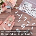 thumbnail image 4 of 1 Box 120Pcs Shutter Repair Tool Set Including 60Pcs White Spring Loaded Shutter Pins and 60Pcs Tilt Rod Louvers Staples Home Windows Blind Repair Replacement Tools Supplies, 4 of 7