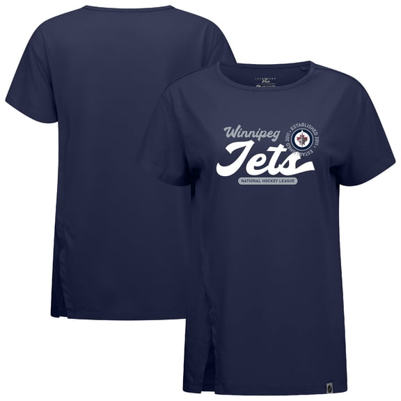 Women's Levelwear  Navy Winnipeg Jets Influx Monument T-Shirt