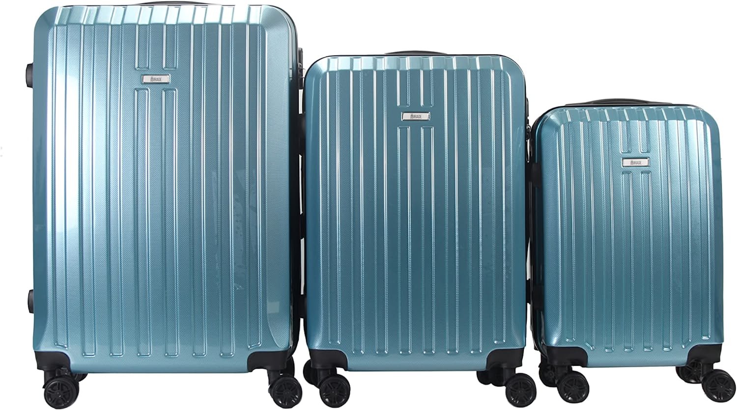 DORIS ABS Hard shell Lightweight 360 Dual Spinning Wheels Combo Lock 28