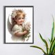 thumbnail image 1 of Pintura de diamante 5D DIY taladro redondo completo Ángel niño Kit decoración del hogar arte artesanal FLhrweasw Nuevo, 1 of 9