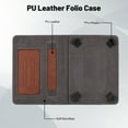 thumbnail image 3 of TECH CIRCLE for 7 Inch Tablet Android 11/12/13/14 Tablet Universal Case with Stand (Portrait/Landscape Viewing Angles)/Hand Strap/Front Pocket/Card Slots, PU Leather Folio Case with Lanyard, Brown, 3 of 6