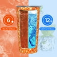 thumbnail image 6 of KLL Orange Glitter Stainless Steel Vacuum Insulated Coffee Cup 20 oz Lids and Straws,Insulated Travel Mug Water Cup with Leak-Proof Straw Lid & Flip Lid, 6 of 8