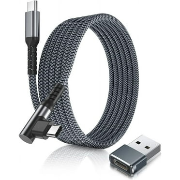USB C to Type C 100W Charger Cable 10FT with USB A Adapter,Right Angle Fast Car Charging PD Cord for iPhone 15 Pro Max,MacBook,iPad 10 Air 5 5th 4 Generation Mini 6,Samsung Galaxy S23 S22