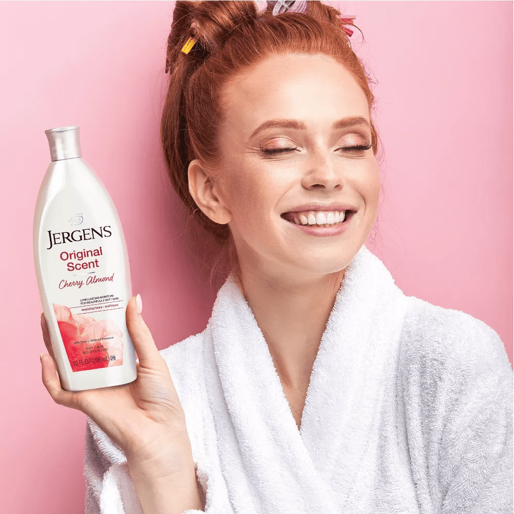 Jergens Original Moisturizes & Softens Body Lotion, Cherry Almond