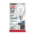 thumbnail image 3 of Satco (6 Pack) Dimmable Led Filament Lamps, S12425, High Lumens, 10.5 Watt, A19; Clear; Medium Base; 5000K; 90 Cri; 120 Volt for use at Residential, Hospitality, Display and Commercial, 3 of 3