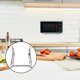 thumbnail image 2 of Soporte de pared para microondas, universal, de acero inoxidable, para horno, brazo de montaje en pared, ajustable, plegable, para cocina, con capacidad de 100 lb, 2 of 7