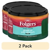 (2 pack) Folgers Simply Smooth Decaf Ground Coffee, 23 oz Canister