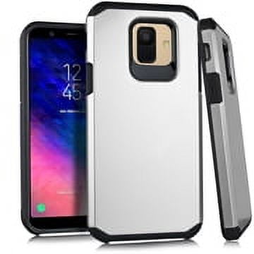 GSA Slim Case 2 Metallic Hybrid For Samsung Galaxy A6 Silver Black