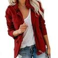 thumbnail image 4 of High-quality Black Friday Women Solid Loose Zipper Multi-pocket Jacket, 4 of 5