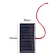 thumbnail image 4 of Panel Solar 0 3 W Y 5V Con Cable Tablero Pegamento Solar Tablero Juguete Solar DIY 68x36MM (1 Unidad), 4 of 8