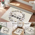 thumbnail image 5 of Entryway Rug 2'x3', Home Sweet Small Rug for Kitchen Bathroom Door Mat Indoor Entrance, Wreath Botanical Farmhouse Plants Beige Non-Slip Area Rugs Floor Mats Carpet Front Door Rugs, 5 of 8