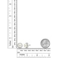 thumbnail image 4 of Gem Stone King 925 Sterling Silver 9MM Cultured Freshwater Pearl Button Stud Earrings, 4 of 6