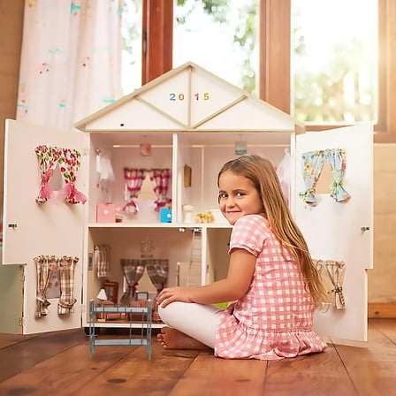 OUNONA Metal Bunk Bed for Dollhouse Accessories, Realistic Miniature Furniture for Doll Playsets