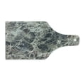 thumbnail image 2 of Marble Print Cutting Board, Ceramic Style Grunge Scratches Formless Lines and Cracks Art, Decorative Tempered Glass Cutting and Serving Board, Wine Bottle Shape, Tan Beige Dark Taupe, by Ambesonne, 2 of 5
