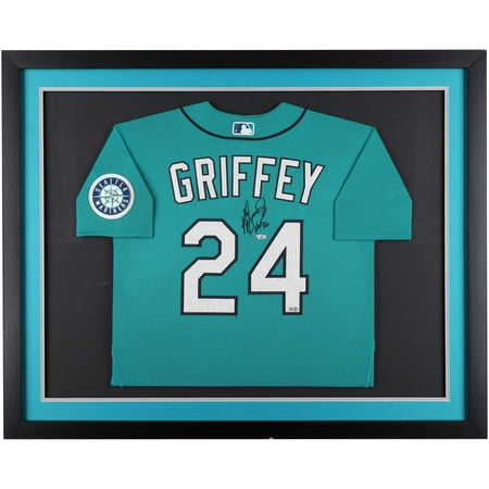 Ken Griffey Jr. Seattle Mariners Framed Autographed Teal Authentic Jersey - Fanatics Authentic Certified
