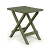 Camco Adirondack Outdoor Camping Small Plastic Folding Side Table, Sage