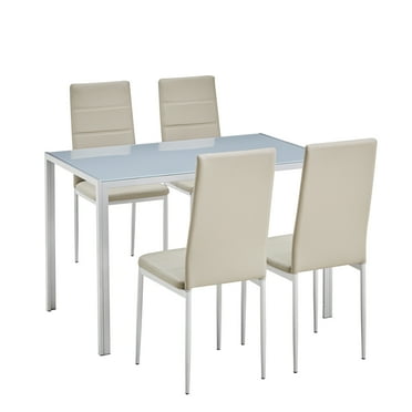 Fitueyes 3 Piece Dining Table Set Of 2 With Cushioned Chairs Black And Brown Com Fitueyes 3 Piece Dining Table Set Of 2, Dining Table And 8 Chairs Argos