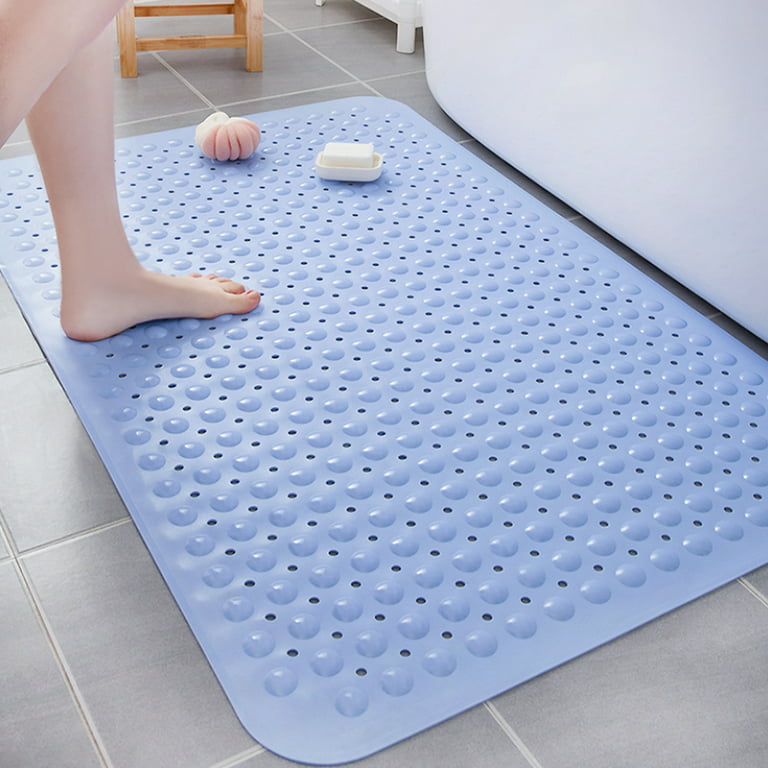Huntermoon Silicone Mat Bathroom Non-Slip Mat Shower Toilet Silicone  Non-Slip Mat Floor Mat Door Non-Slip Silicone Mat With Water Hole And  Suction Cup 