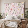 thumbnail image 3 of Pink Spring Floral Small Tapestry for Bedroom Wall Hanging Tapestry, Flowers Botanical Elegant Pastoral Ceiling Backdrop Tapestries Poster Blanket Wall Decor for Teens Room Living Room Dorm 23" x 28", 3 of 8