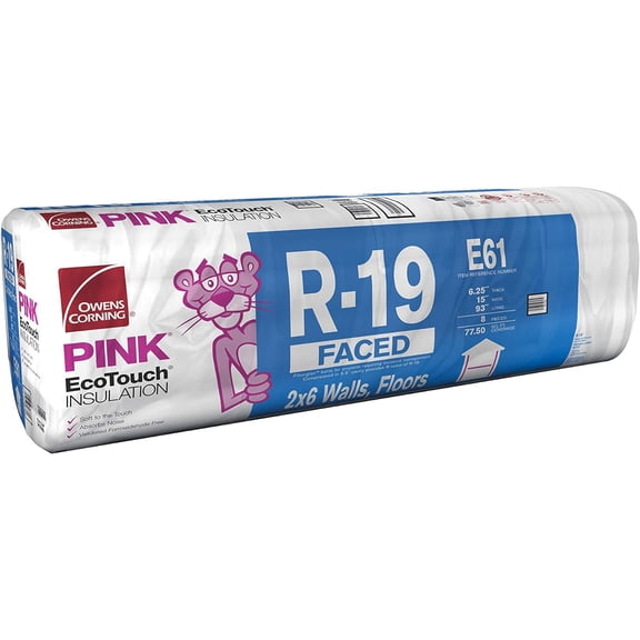 Owens Corning R-19 Faced Fiberglass Insulation