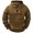 #04 Brown, variant on Men's Quarter Zip Hooded Pullover, Multi-Pocket Long Sleeve Hoodie, Activewear Solid Sweatshirt for Casual Work, Blue S