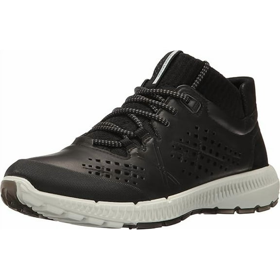 ECCO Women's Intrinsic Tr Midcut Fashion Sneaker, Black/Black, 9-9.5