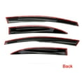 thumbnail image 6 of Ikon Motorsports Compatible with 06-11 Honda Civic Sedan MU Style Acrylic Window Vent Visor Deflector Rain Guard 4Pc Outside Mount 2006 2007 2008 2009 2010 2011, 6 of 9