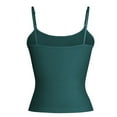 thumbnail image 6 of Delayuji Women Y2K Spaghetti Strap Camisole Crop Top Deep V Neeck Slim Vest Going Out Shirt Tank Tops Streetwear Green M Nylon,Spandex Spring Tops for Women, 6 of 9