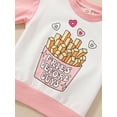 thumbnail image 6 of Bagilaanoe Toddler Baby Girl Casual Sweatshirt Long Sleeve Letter Print Pullover 12M 18M 24M 3T 4T 5T Kids Patchwork Loose Tee Tops, 6 of 9
