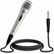 thumbnail image 1 of Micrófono Manual Dinámico con Cable Pyle, Unidireccional, Bobina Móvil Profesional con Filtro Acústico Antipop Integrado, Construcción Resistente, Parrilla de Acero, Cable de Audio XLR de 2 Metros, 1 of 7