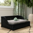 thumbnail image 3 of TOV Furniture Poppy Black Rattan Small Pet Bed, 3 of 6