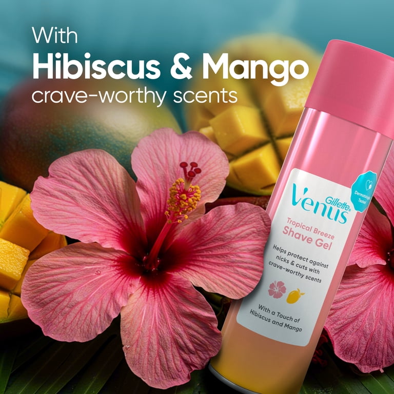 Gillette Venus Tropical Breeze Mango & Hibiscus Scented Shave Gel