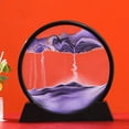 thumbnail image 1 of Imagen de arte de arena en movimiento, cristal redondo, reloj de arena 3D, paisaje de arena de mar profundo, pantalla en movimiento, marco de arena que fluye, 7/12 pulgadas para decoración del hogar Tan Jianjun unisex, 1 of 2