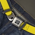 thumbnail image 2 of Buckle-Down Belt, Seatbelt Buckle Belt, Yellow, 34 to 52 Inches, 2 of 9