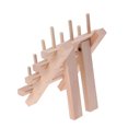 thumbnail image 4 of 12 Spool Wooden Folding Beech Reel Rack Bobbin Thread Rack and Organizer for Sewing Quilting Embroidery Craft, 4 of 7