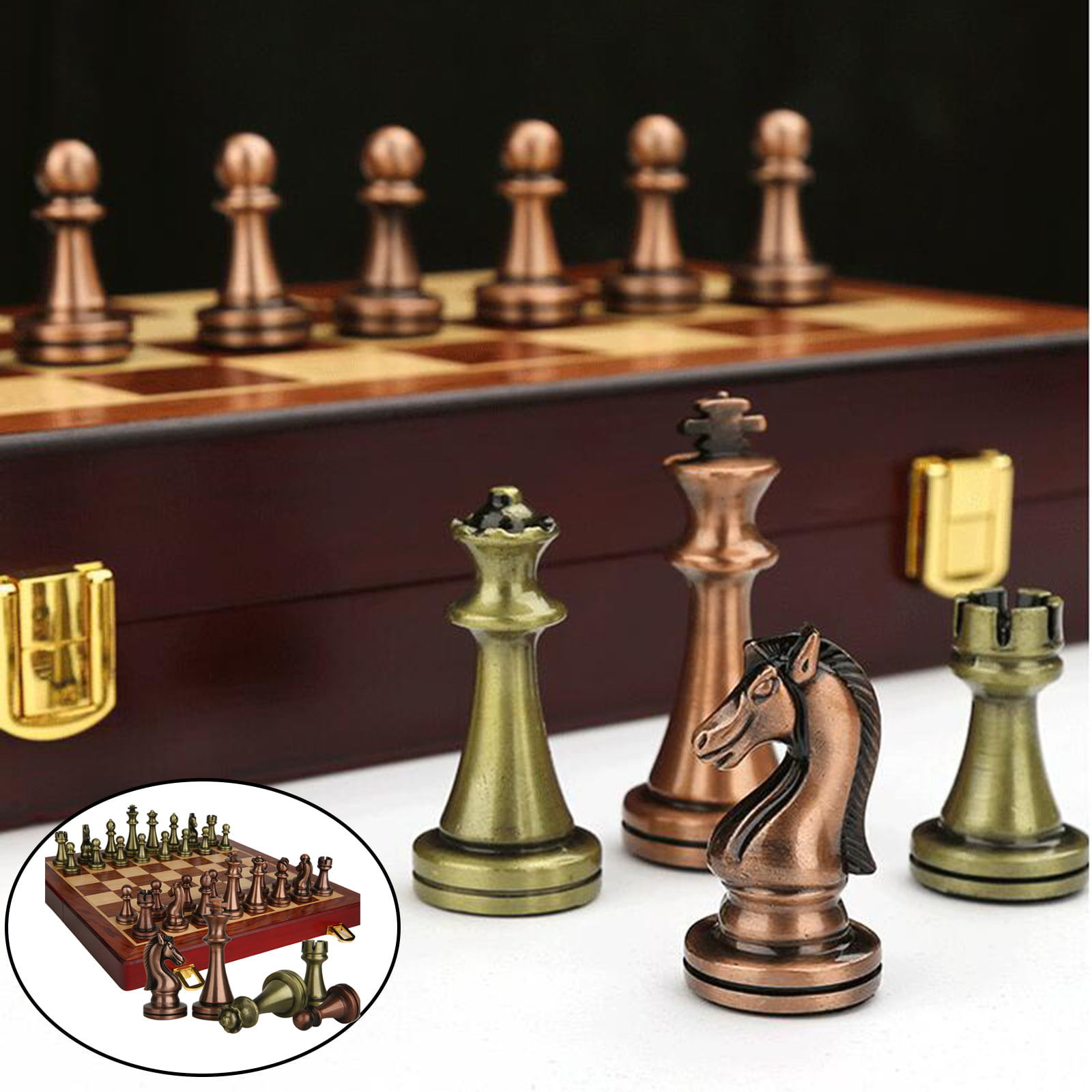 Magnetic Folding Chess Board Portable Set High Quality Games Camping Travel 