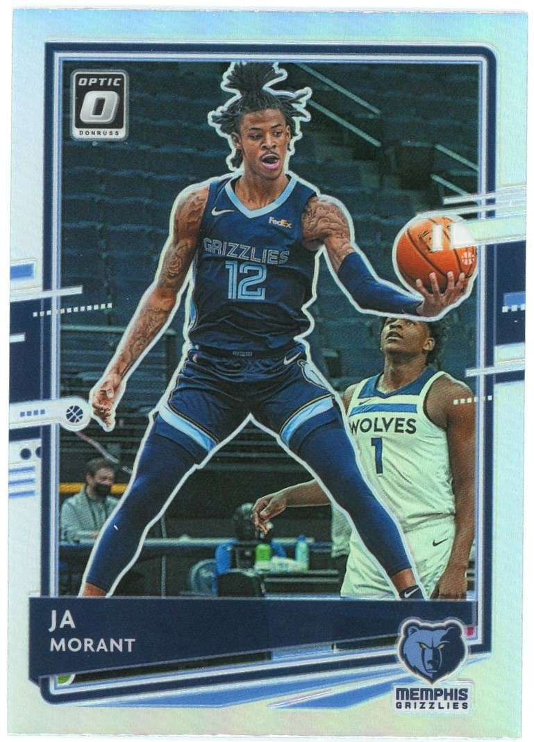 NBA 2020-21 Panini Donruss Ja Morant Orange Laser Trading Card 