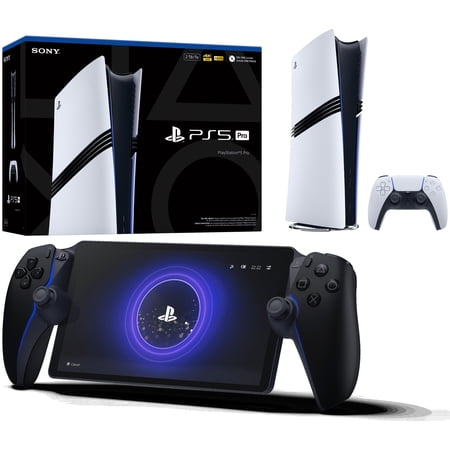 PlayStation 5 Pro Console with PlayStation Portal Remote Player - Midnight Black
