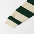 thumbnail image 4 of Sewkxo Women Striped Polo Sweatshirt Oversized Long Sleeve Rugby Shirts Fashion Fall Loose Color Block Pullover Tops,Army Green XL, 4 of 8