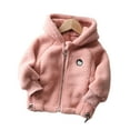 thumbnail image 6 of AJZIOJIRO Toddler Kids Full-Zip Fleece Jacket Coat for Girls,Baby Mock Outwear Winter Fall Cute Cartoon Coats with Hoodie, 6 of 8