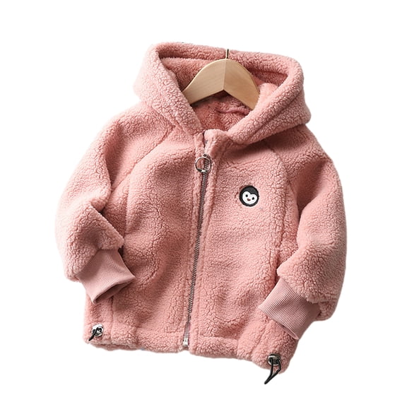 LYMAYTER Boys Girls Kids Hoodie Jacket Baby Long Sleeve Outwear Toddler Fall Winter Warm Cardigan Coats for 1-12 Years