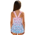 thumbnail image 2 of Uorisanigo Girls Swimsuits Cute Axolotl Cherry Blossom One Piece Modest Beach Swim Dress Size 8-9 with Skirt Sleeveless Beach Swimwear Summer Vacation, 2 of 6