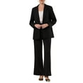 thumbnail image 2 of INSPIRE CHIC Women's One Button Blazers 2025 Trendy Long Sleeve Work Office Suit Jackets S Black, 2 of 5