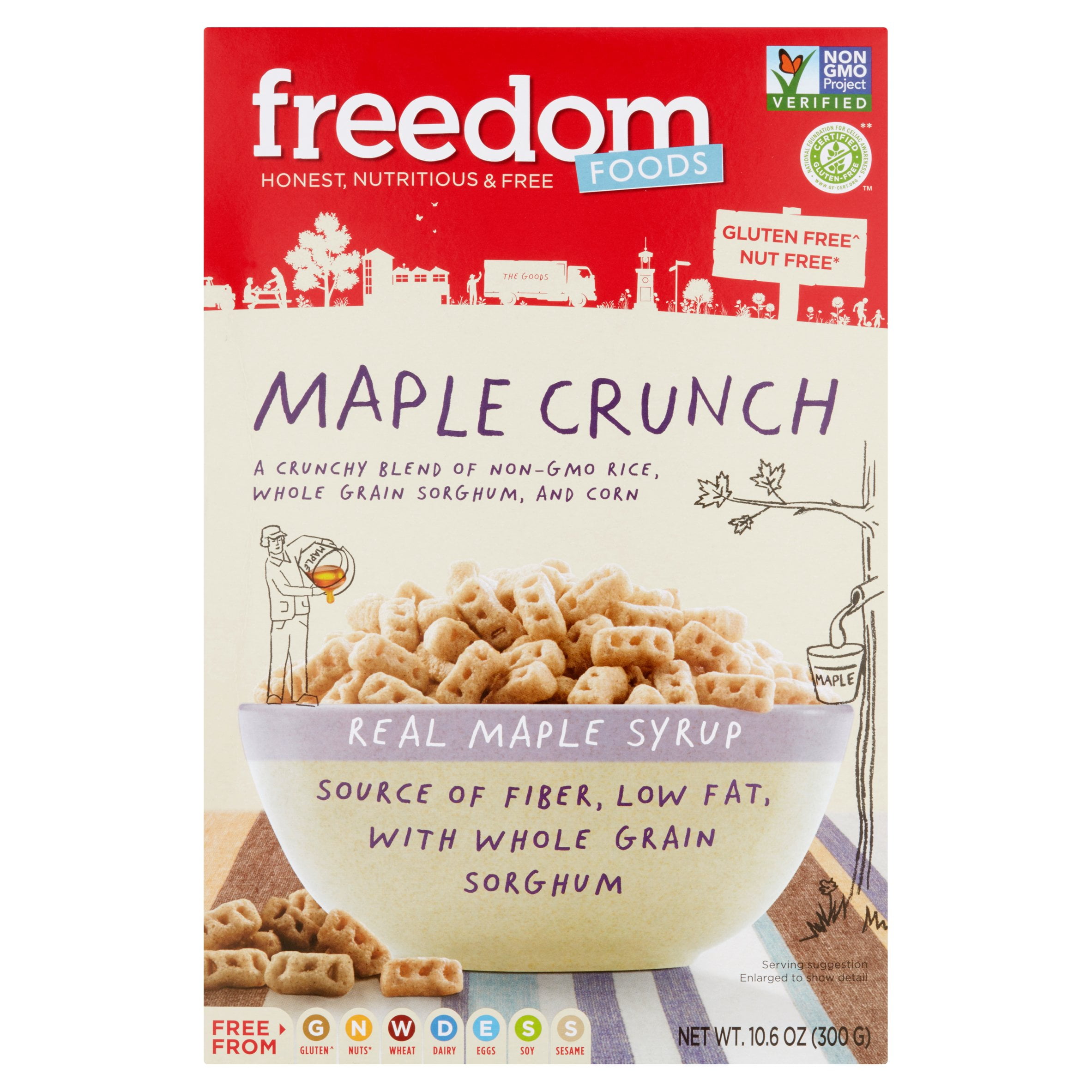 Freedom Foods Maple Crunch, 10.6 oz, 5 pack
