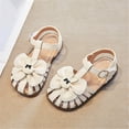 thumbnail image 2 of JSCDRPDWL Girls White Sandals Size 13 Boys Tennis Shoes Size 3 Girls' Cute Big Bow Bunny Mary Jane Ballerina Dress Shoes with Satin Ankle Tie-Party Favorite Gifts for 12 Month Old Girl, 2 of 4