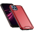thumbnail image 5 of For Apple iPhone 11 Pro Max (6.5") Modern Fused Hybrid Armor Hard PC TPU Rubber Shockproof Drop Protection Impact Cover ,Xpm Phone Case [ Red ], 5 of 6