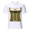 thumbnail image 4 of Pompotops Blouse Décontractée Mode Femme Imprimé Oktoberfest Col Rond T-Shirt Blouse Imprimée Tee Liquidation, 4 of 5